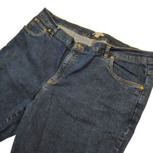 Woman Within Jeans Blue Wash Bootcut Stretch Denim Plus Size 22W